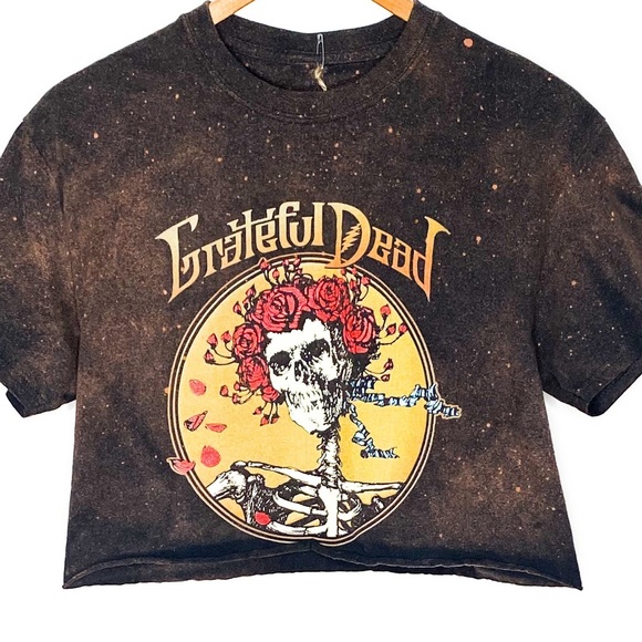 The Grateful Dead Tops - Bleached Out The Grateful Dead Crop